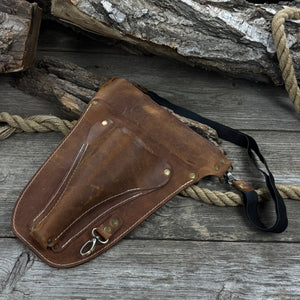 Leather Belt Tool Pouch detail view by Sharky Forged Steel Tools