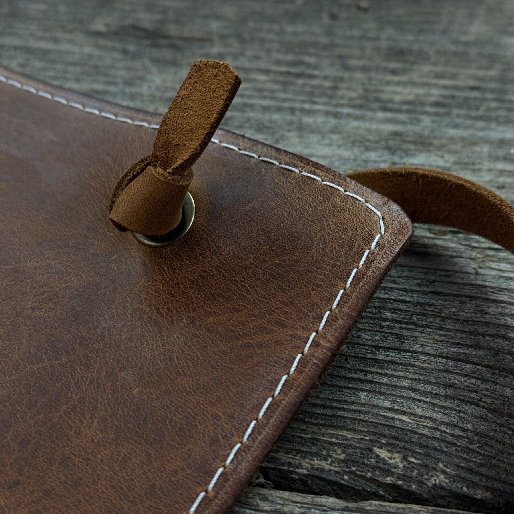 Leather Breast Plate with Belt detail view by Sharky Forged Steel Tools