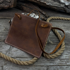 Leather Breast Plate with Belt detail view by Sharky Forged Steel Tools