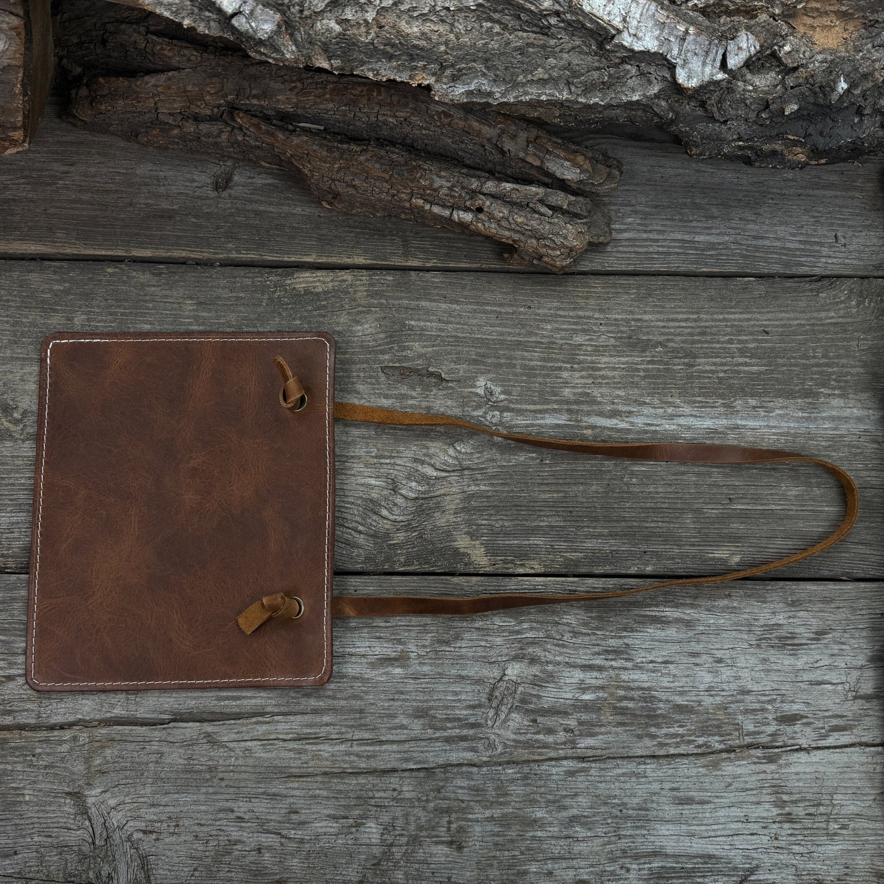 Leather Breast Plate with Belt detail view by Sharky Forged Steel Tools