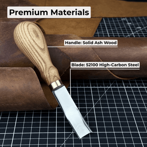 Leather Edge Skiver, 4-16 mm (0.16-0.63 inches) detail view by Sharky Forged Steel Tools