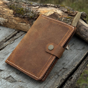 Leather Wallet DIY Kit detail view by Sharky Forged Steel Tools