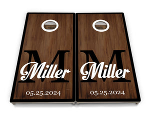 Wedding Name Letter Cornhole Boards - Professional Tournament Series
