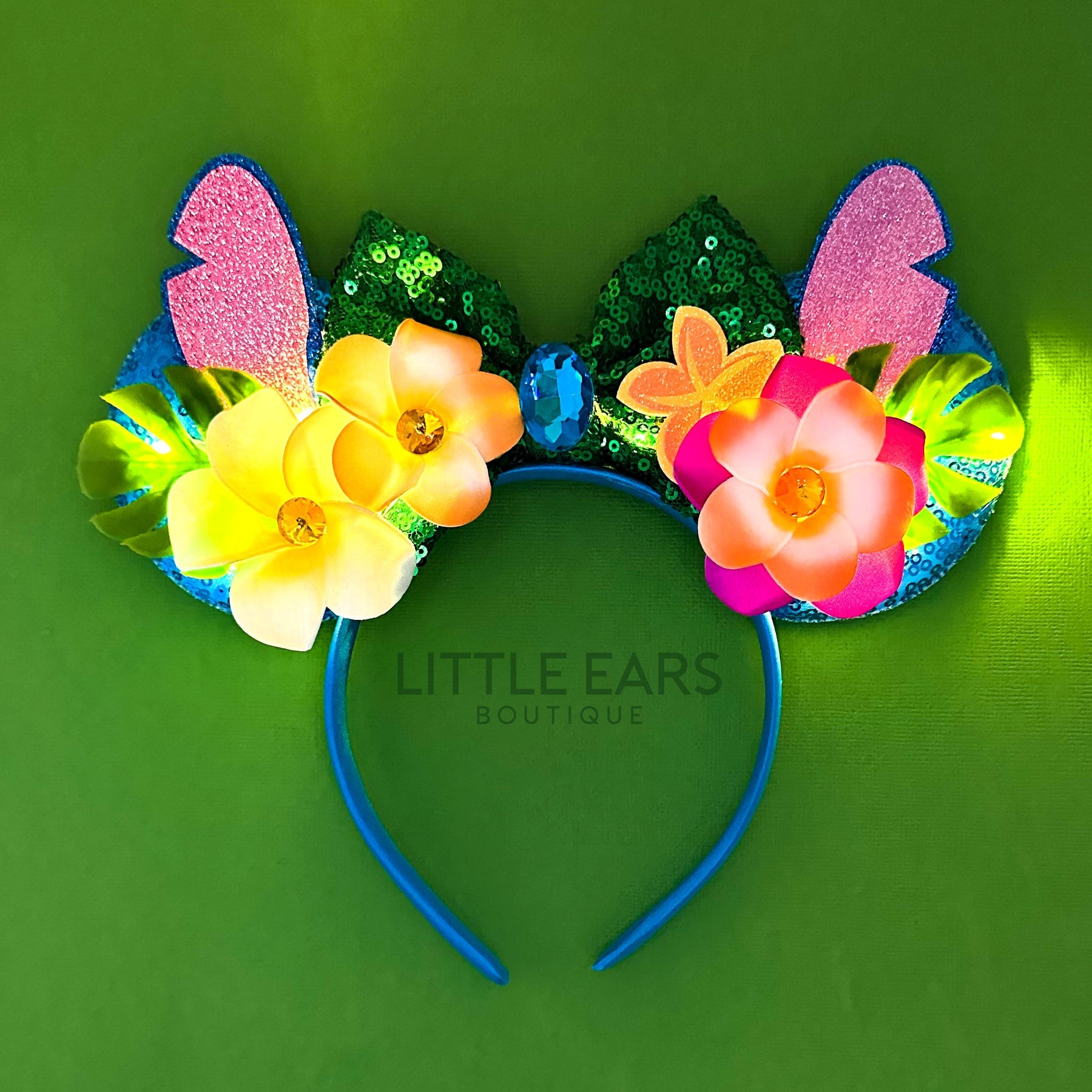 Light Up Ohana Vibes Ears by Little Ears Boutique, travel planning service main product photo