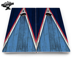 Team Color Triangle Cornhole Boards - Pro Solution Elite Series