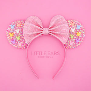 Pink Bow Sparkle Ears by Little Ears Boutique, travel planning service main product photo