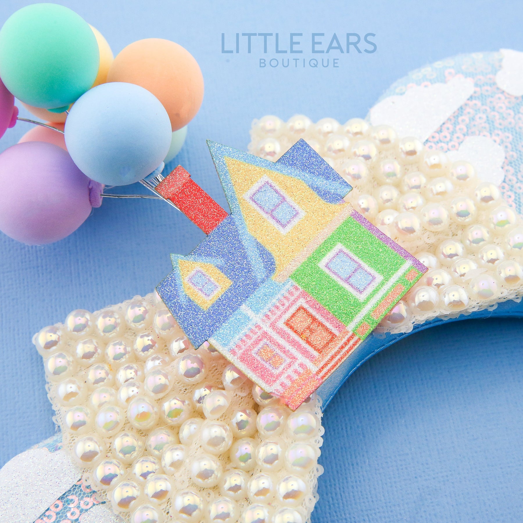 Adventure Balloons Pastel Ears by Little Ears Boutique, headbands detail photo 2