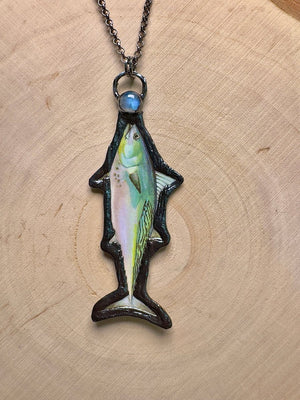 Little Tunny and Moonstone Necklace by Copper Ashes