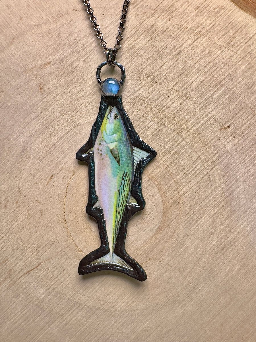 Little Tunny and Moonstone Necklace by Copper Ashes