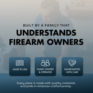 Luke 11:21 Wall Gun Safe - Religious Hidden Gun Safe - Handcrafted Concealment Furniture for Guns - Quick Access Firearm