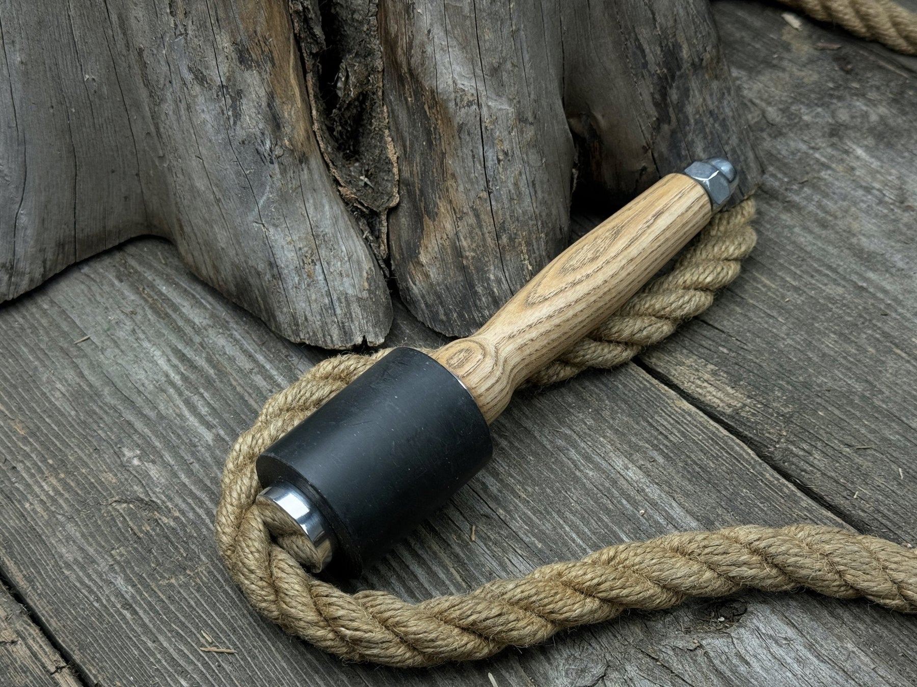 Mallet with Nylon Head, 350 g (12.35 oz) detail view by Sharky Forged Steel Tools