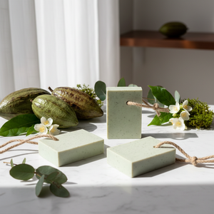 SynEb French Green Clay Body Bar - The Clay Collection by Handcrafted Soaps by Syn Eb, natural skincare detail photo 9