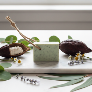 SynEb French Green Clay Body Bar - The Clay Collection by Handcrafted Soaps by Syn Eb, natural skincare detail photo 3