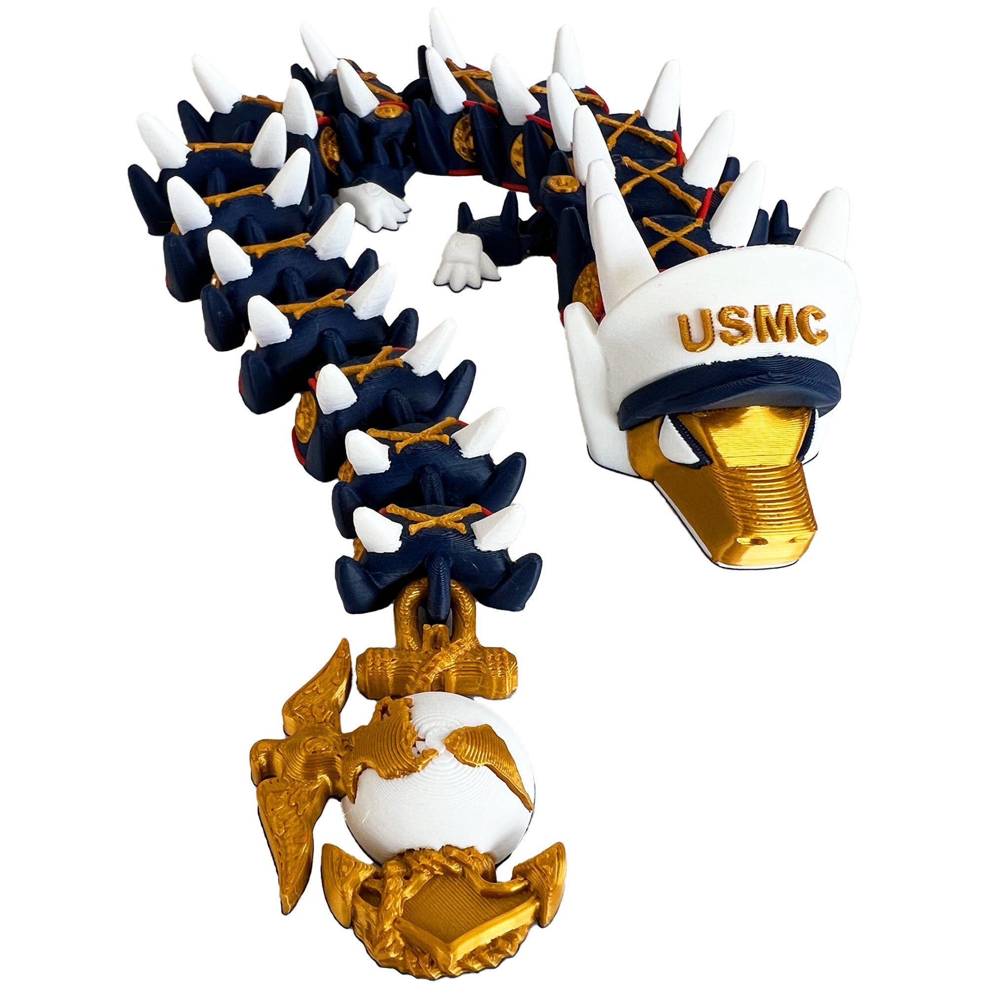 Marine Corps dragon with USMC cover and Eagle Globe and Anchor tail