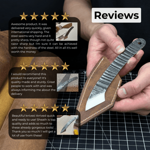 Marking Knife Kiridashi, 3.5 cm (1.38 inches) detail view by Sharky Forged Steel Tools