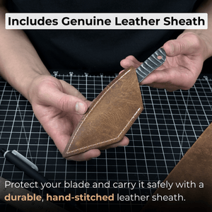 Marking Knife Kiridashi with Rounded Blade, 5,5 cm (2.17 inches) detail view by Sharky Forged Steel Tools