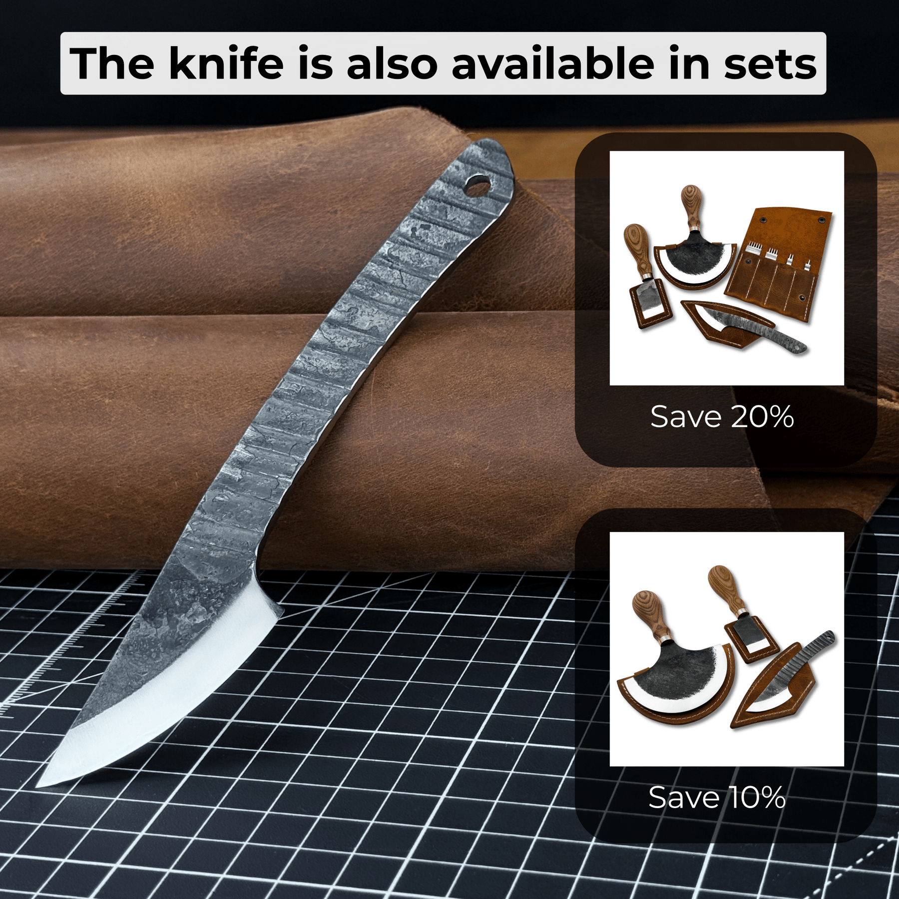Marking Knife Kiridashi with Rounded Blade, 5,5 cm (2.17 inches) detail view by Sharky Forged Steel Tools
