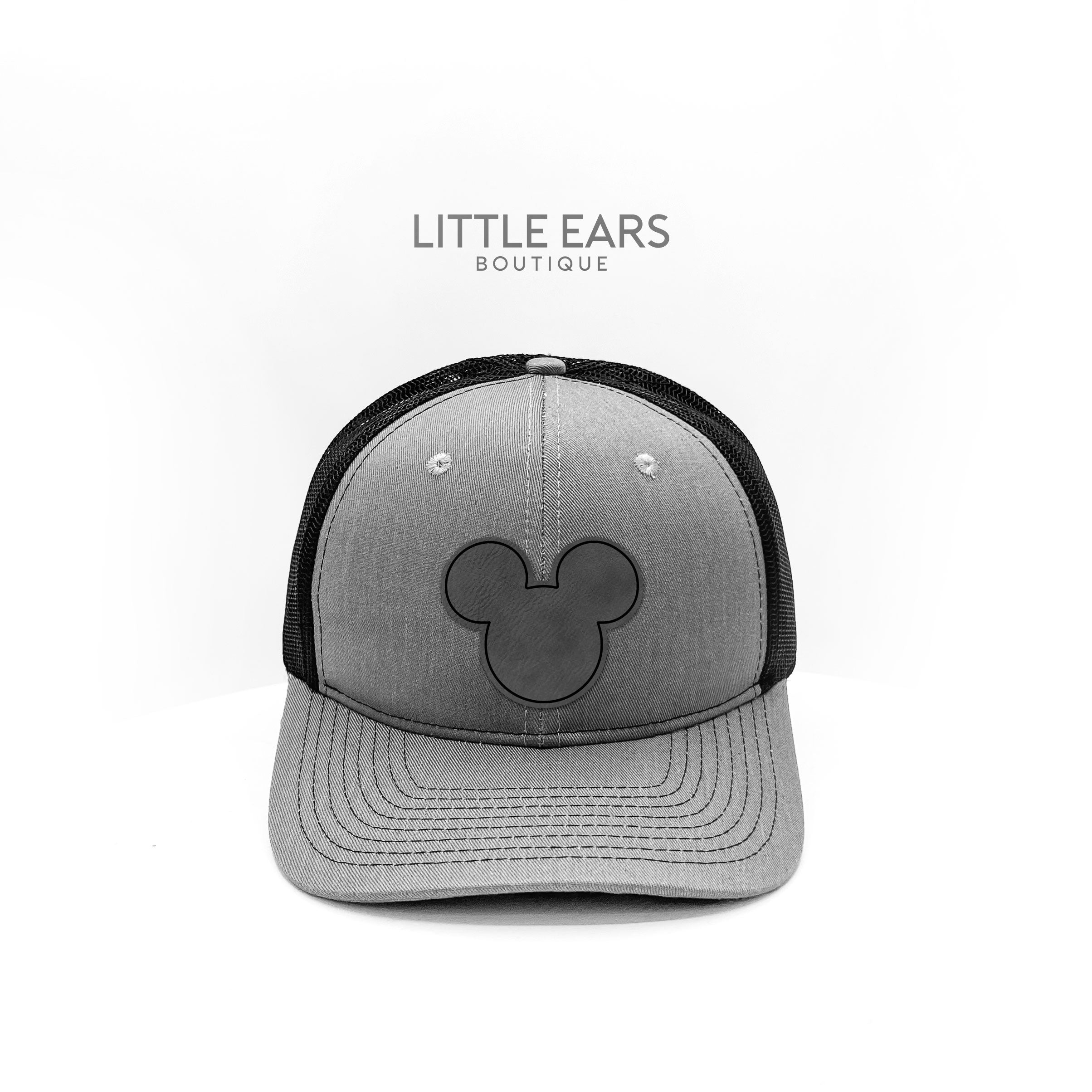 Mouse Trucker Hat by Little Ears Boutique, Southern lifestyle apparel detail photo 2