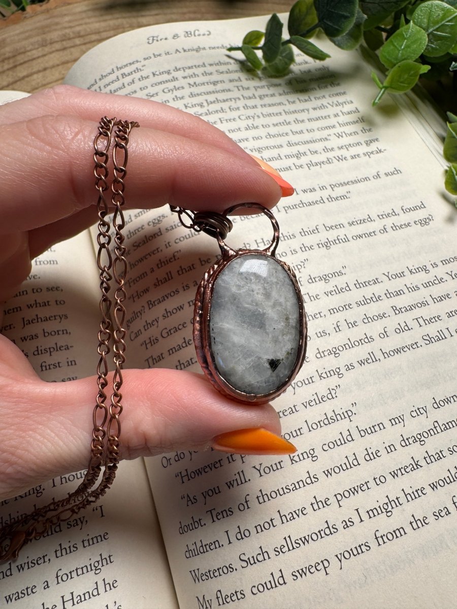 Moonstone Necklace by Copper Ashes