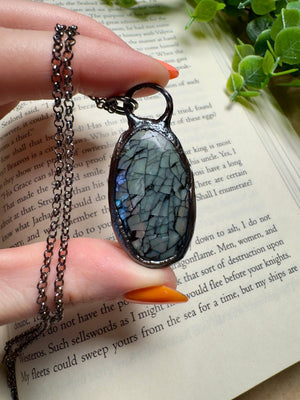 Mother of Pearl Shell Necklace by Copper Ashes