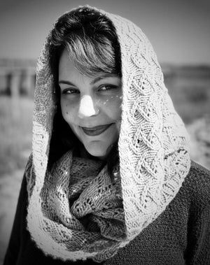 Adrastea Infinity Snood Digital Pattern detail view 3 by Mountaintop Yarn