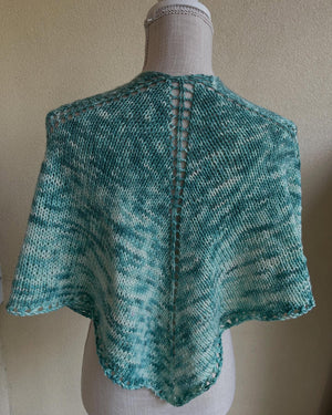 Basic Square Shawl Digital Pattern detail view 2 by Mountaintop Yarn