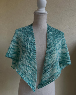 Basic Square Shawl Digital Pattern detail view 3 by Mountaintop Yarn