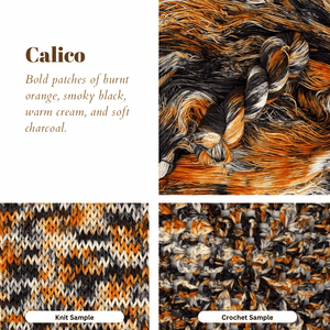 Calico detail view 2 by Mountaintop Yarn