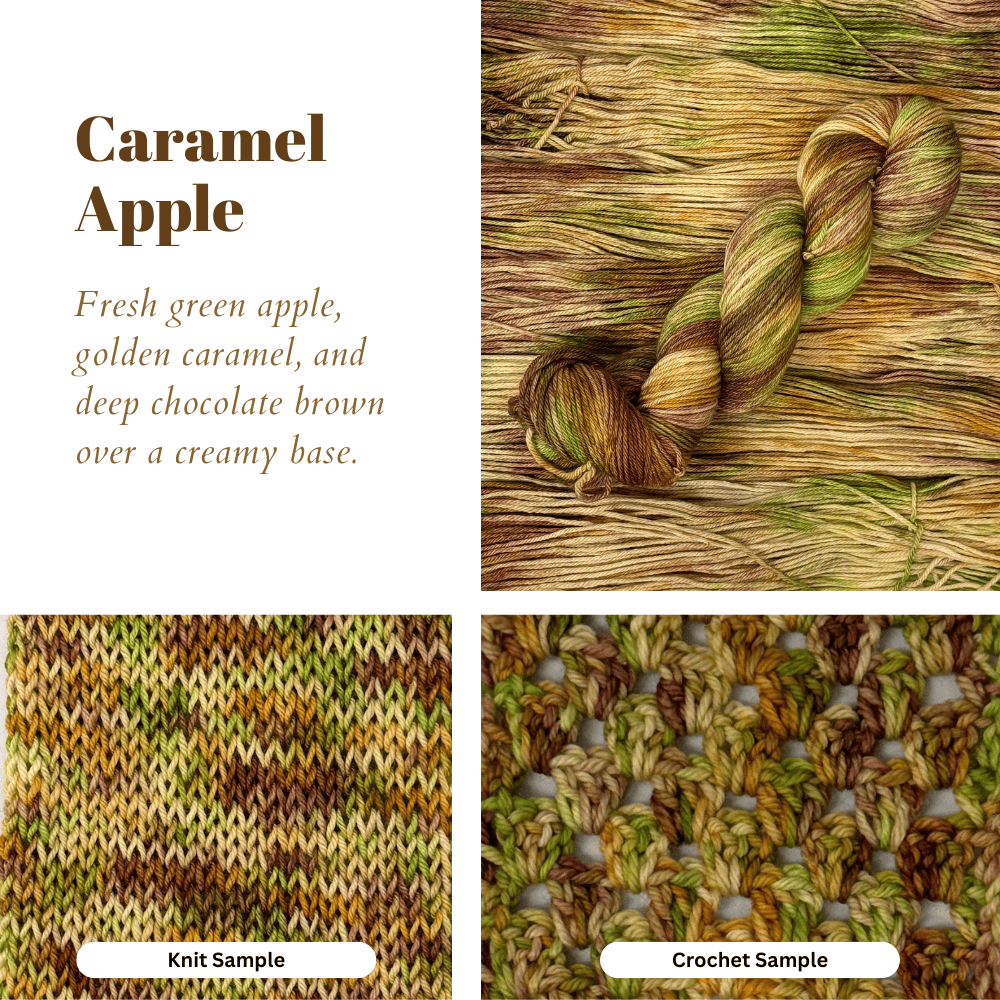 Caramel Apple detail view 2 by Mountaintop Yarn