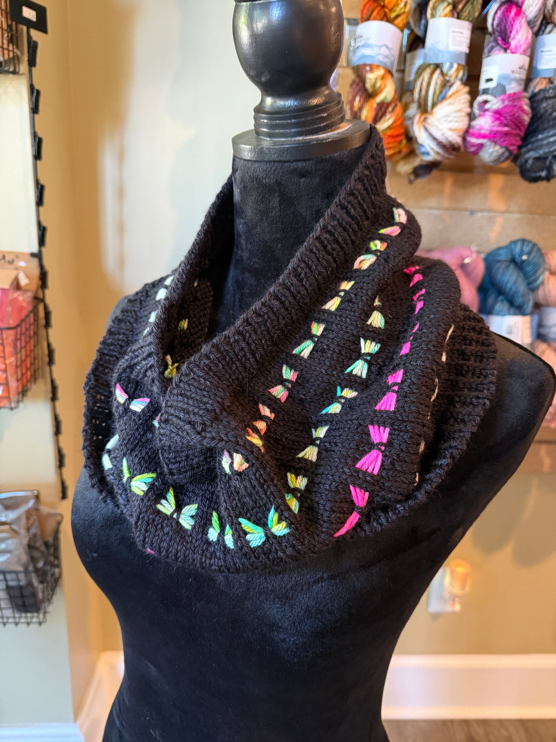Flutterby Hand Knit Cowl Cowls by Mountaintop Yarn