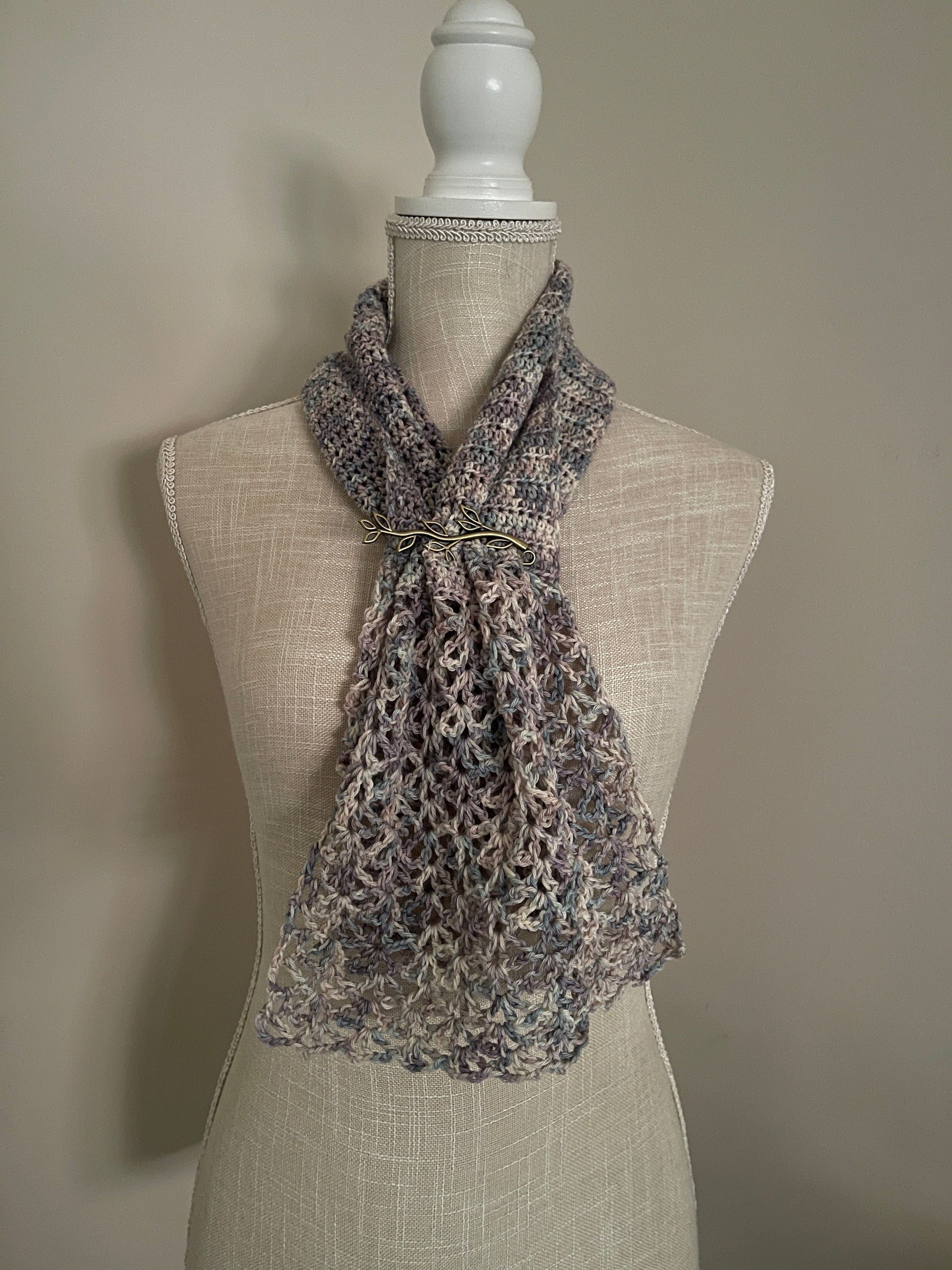 French Scarf Crochet Pattern detail view 2 by Mountaintop Yarn
