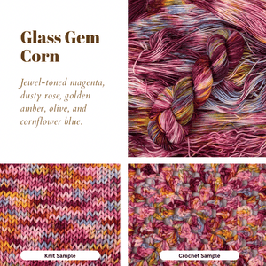 Glass Gem Corn detail view 2 by Mountaintop Yarn