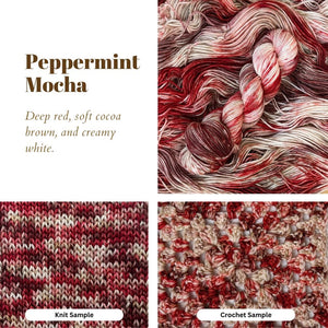 Peppermint Mocha detail view 5 by Mountaintop Yarn