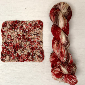 Peppermint Mocha detail view 3 by Mountaintop Yarn