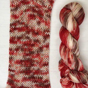 Peppermint Mocha detail view 2 by Mountaintop Yarn