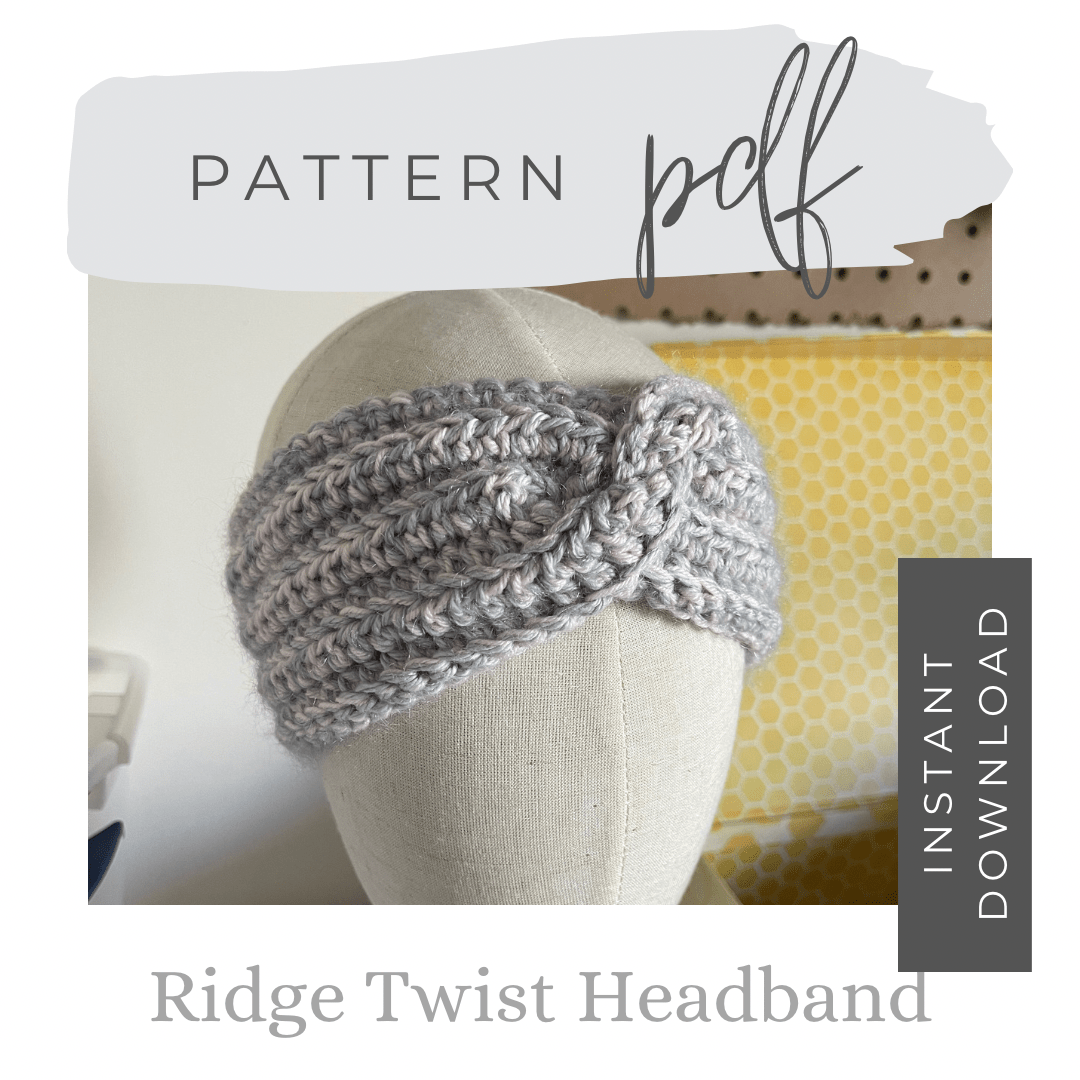 Ridge Twist Headband Pattern detail view 2 by Mountaintop Yarn