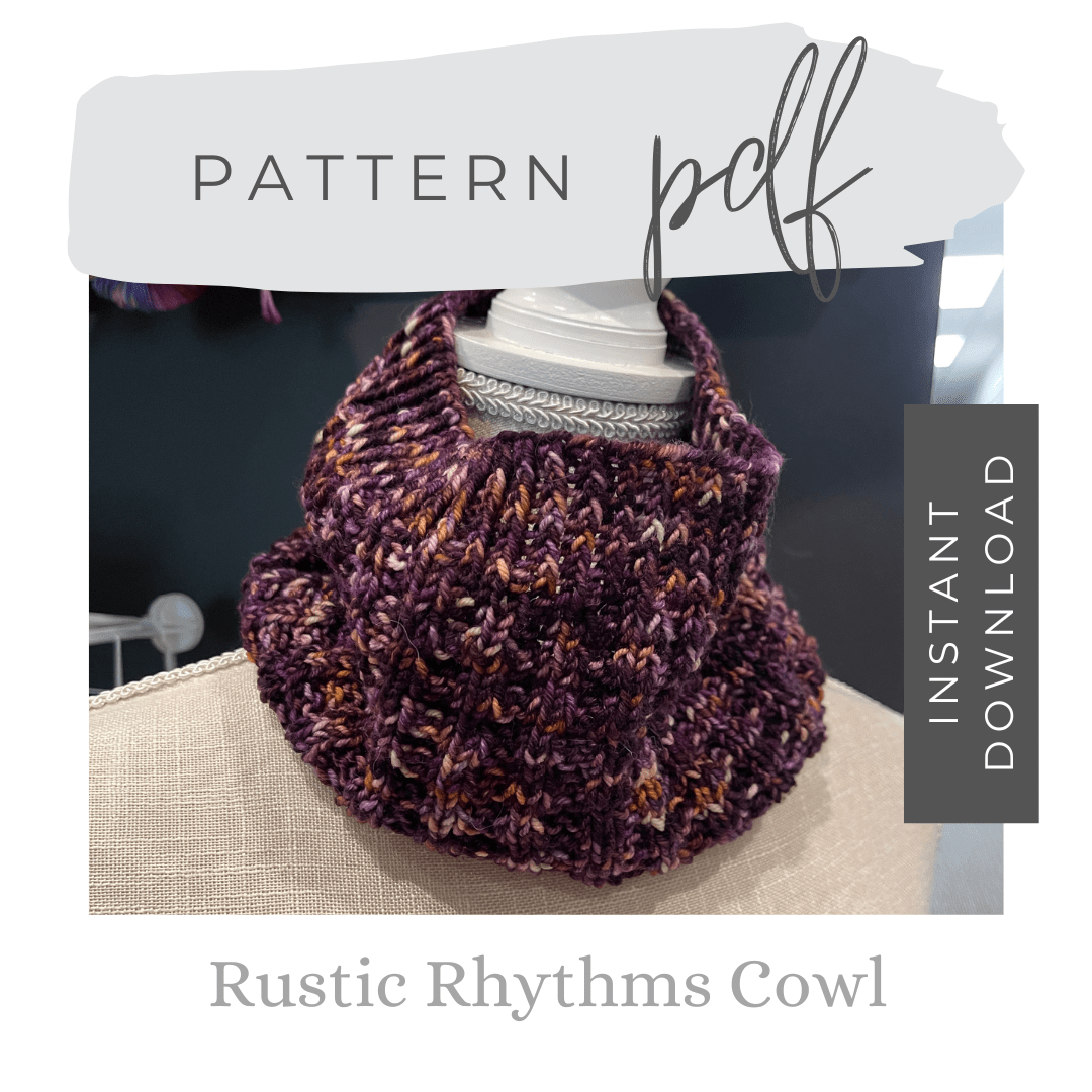 Rustic Rhythms Cowl Digital Pattern Digital Patterns by Mountaintop Yarn