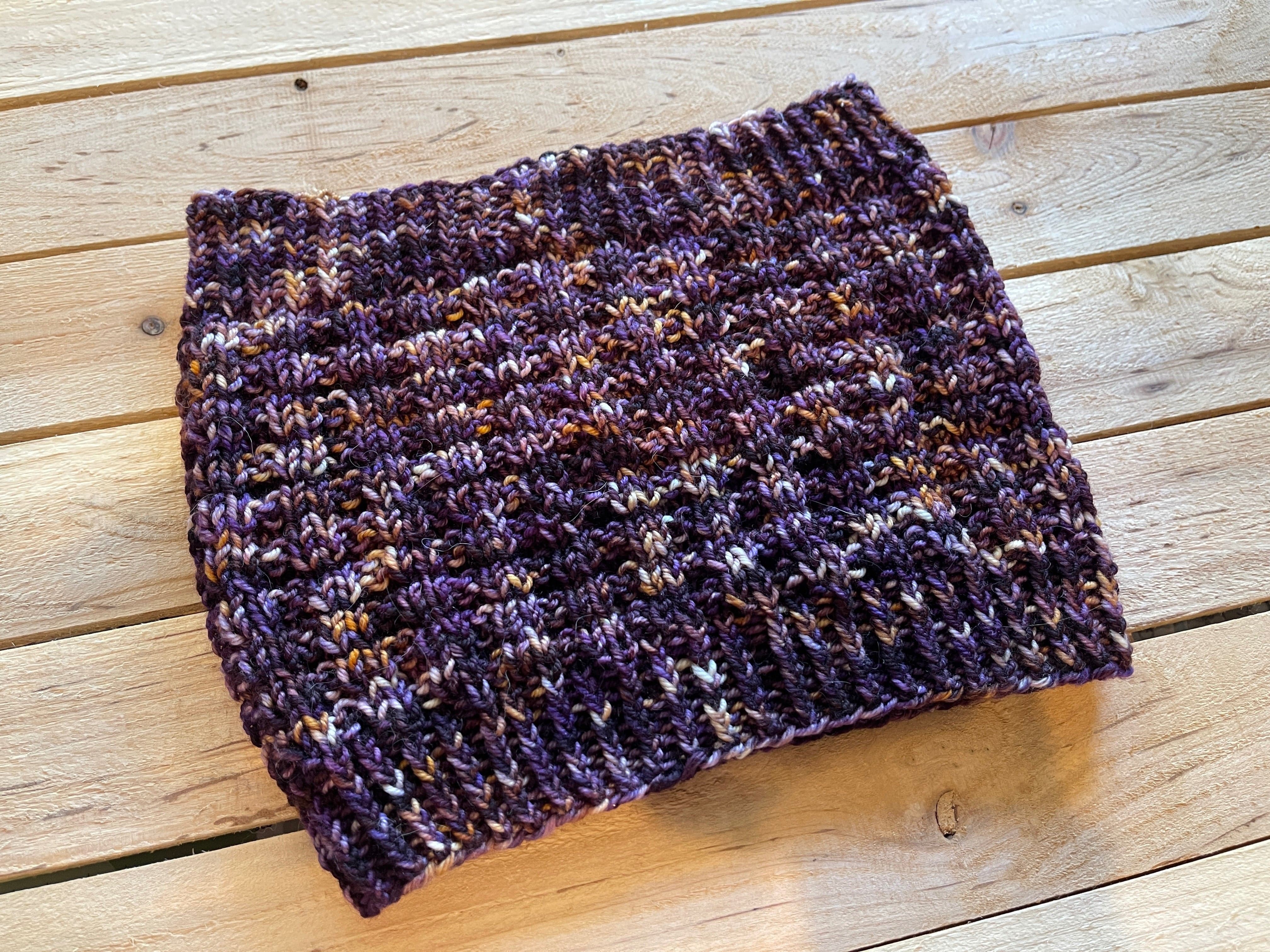 Rustic Rhythms Cowl Digital Pattern detail view 2 by Mountaintop Yarn