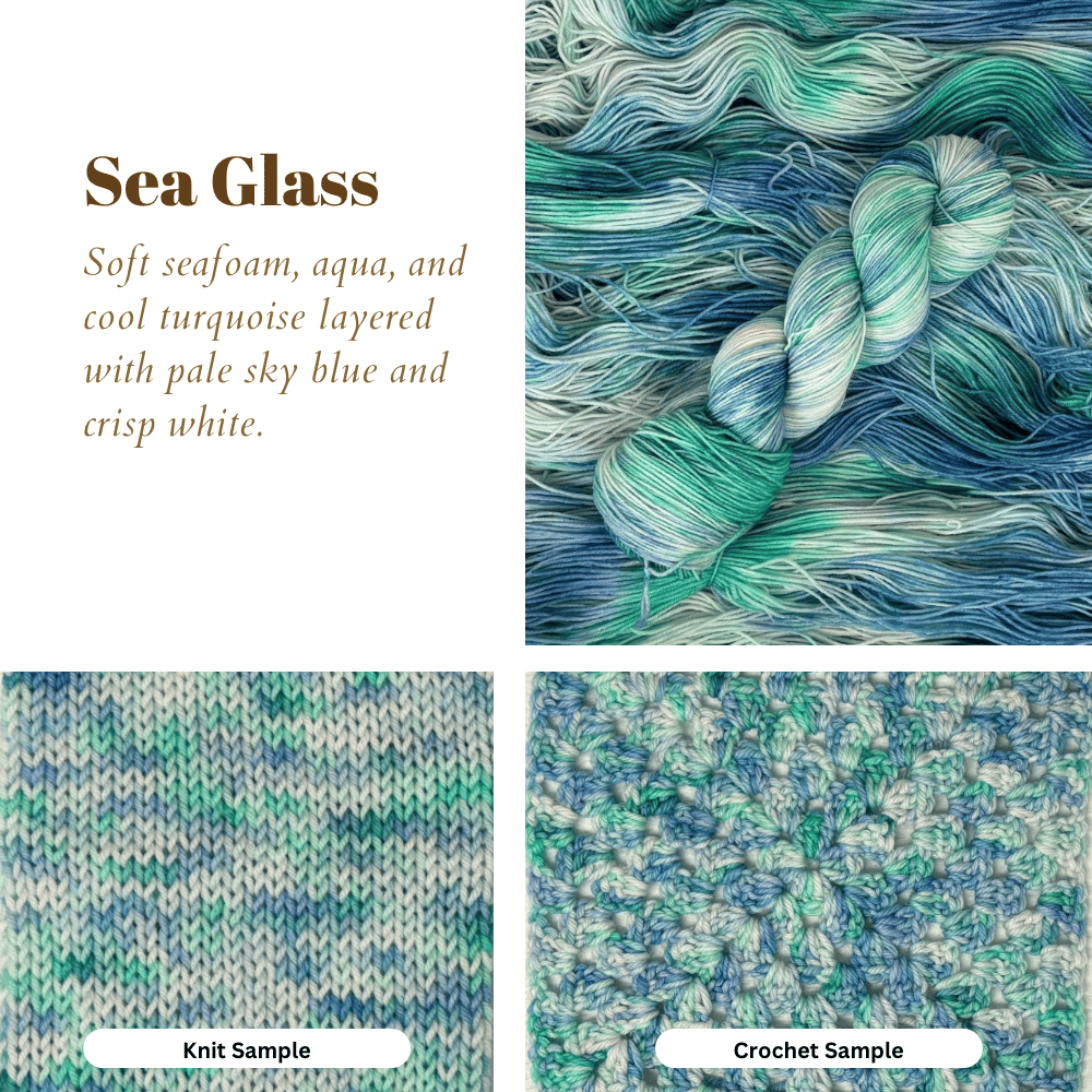 Sea Glass detail view 4 by Mountaintop Yarn