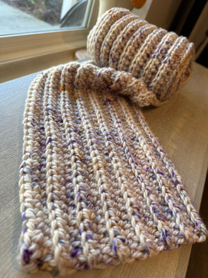 Sunday Stroll Crochet Scarf detail view 3 by Mountaintop Yarn