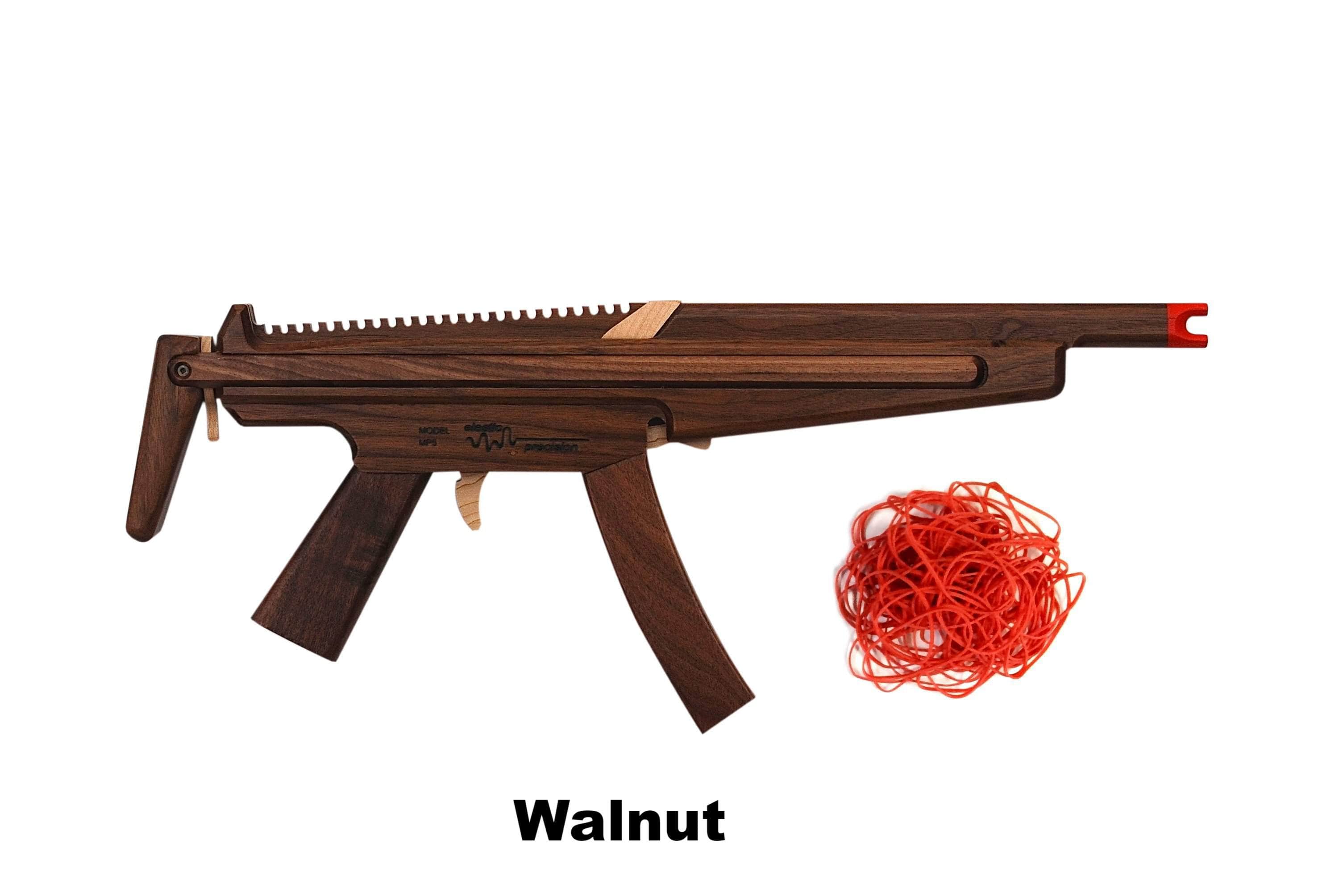 Model MP5 Rubber Band Machine Gun with Sliding Stock by Elastic Precision, Southern food gift detail photo 2