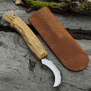 Mushroom Knife for Forest Walks, 6 cm (2.36 inches) by Sharky Forged Steel Tools