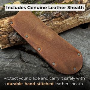 Mushroom Knife for Forest Walks, 6.5 cm (2.56 inches) detail view by Sharky Forged Steel Tools