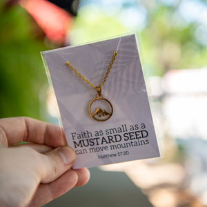 Mustard Seed Necklace - Round by Still Magnolia, handmade jewelry detail photo 2