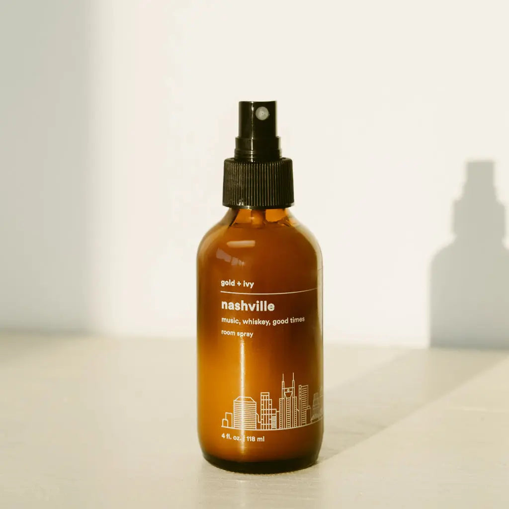 Nashville room spray by gold + ivy, scented candle main product photo