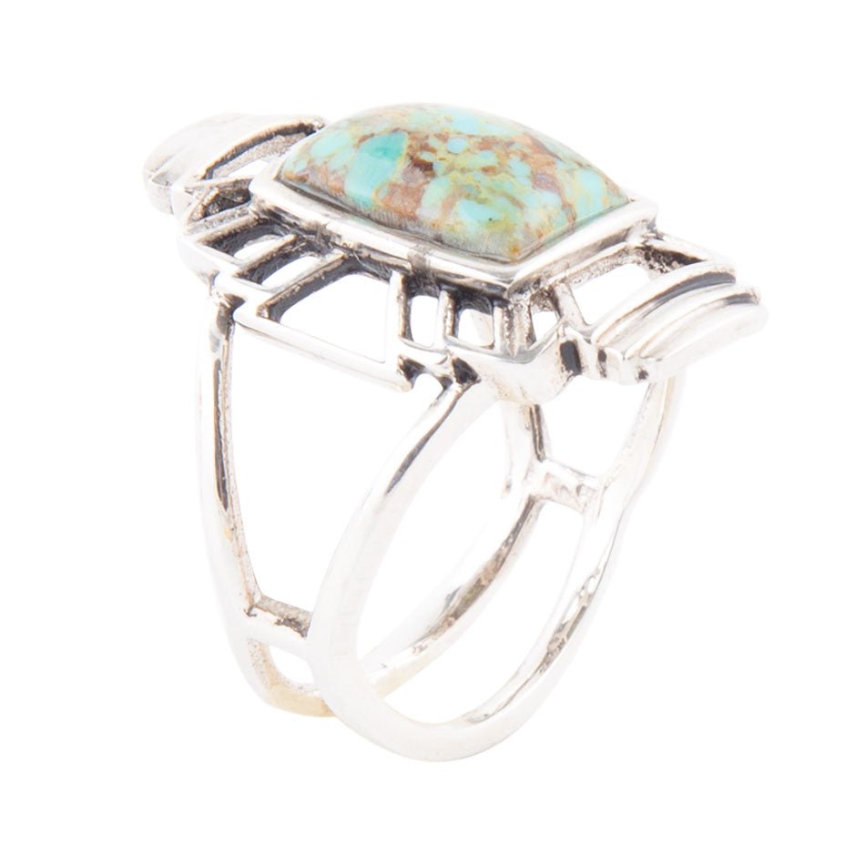 Native Sky Blue Turquoise and Sterling Silver Ring by Barse Jewelry