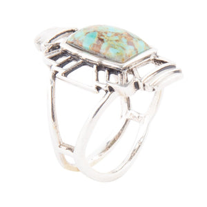 Native Sky Blue Turquoise and Sterling Silver Ring by Barse Jewelry