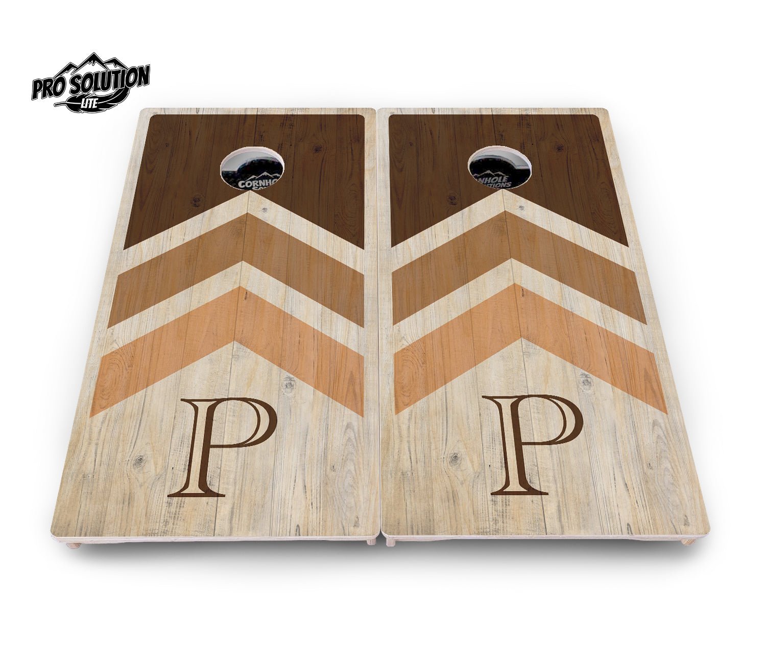Natural Wedding Arrows - Cornhole Boards - Pro Lite Series