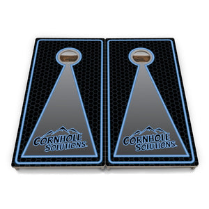 Neon Keyhole Cornhole Boards - Professional Tournament Series