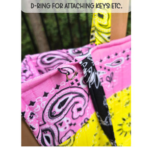 Detail view 6 of the handmade teacher bandana tote bag by Maypop House Designs